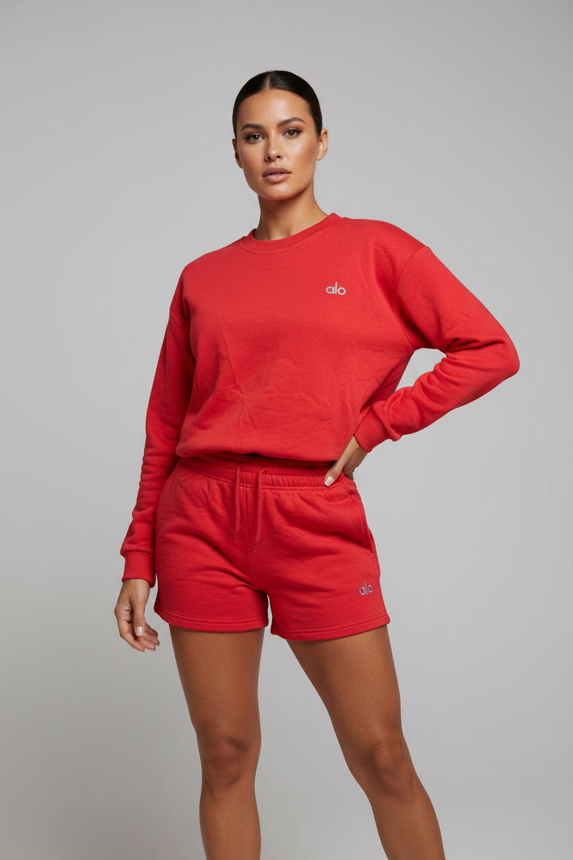 Set deportivo de short y sudadera