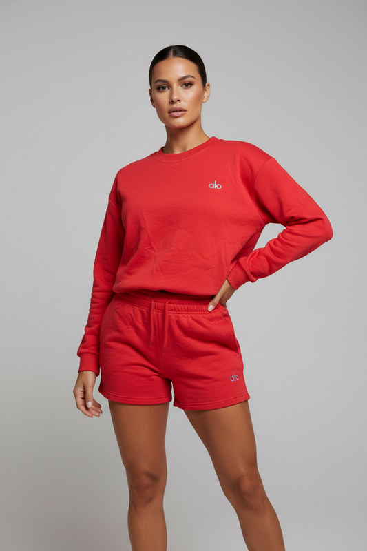 Set deportivo de short y sudadera